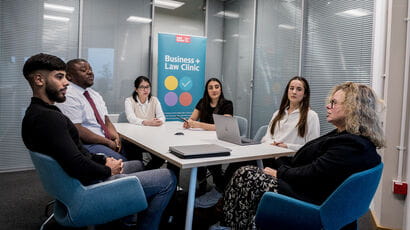 Law professionals at a workshop.