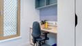 Purdown view studio flat study area